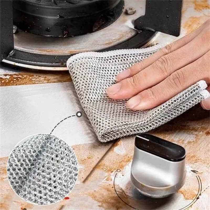 Steel Wire Dish Cloth - Reusable & Powerful Cleaning | Ka-mostore