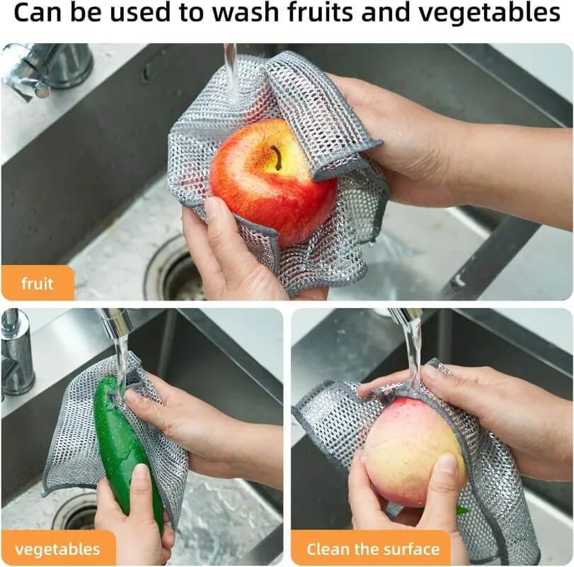 Steel Wire Dish Cloth - Reusable & Powerful Cleaning | Ka-mostore