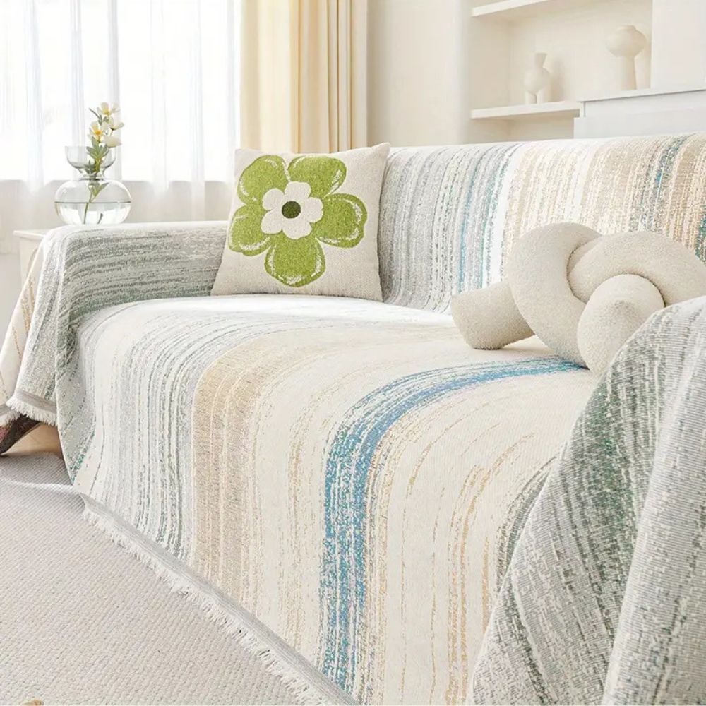 Serene Stripes Sofa Cover | Ka-mostore