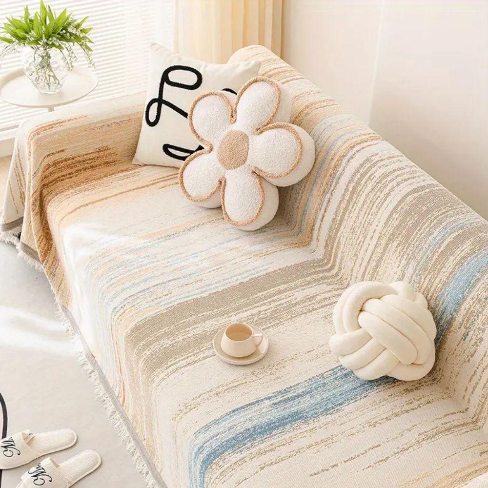 Serene Stripes Sofa Cover | Ka-mostore