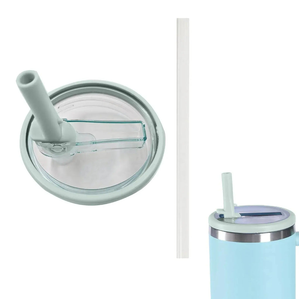 Set of 2 Replacement Lids with Straw for Stanley Cup and Hydro Jug 40 oz | Ka-mostore