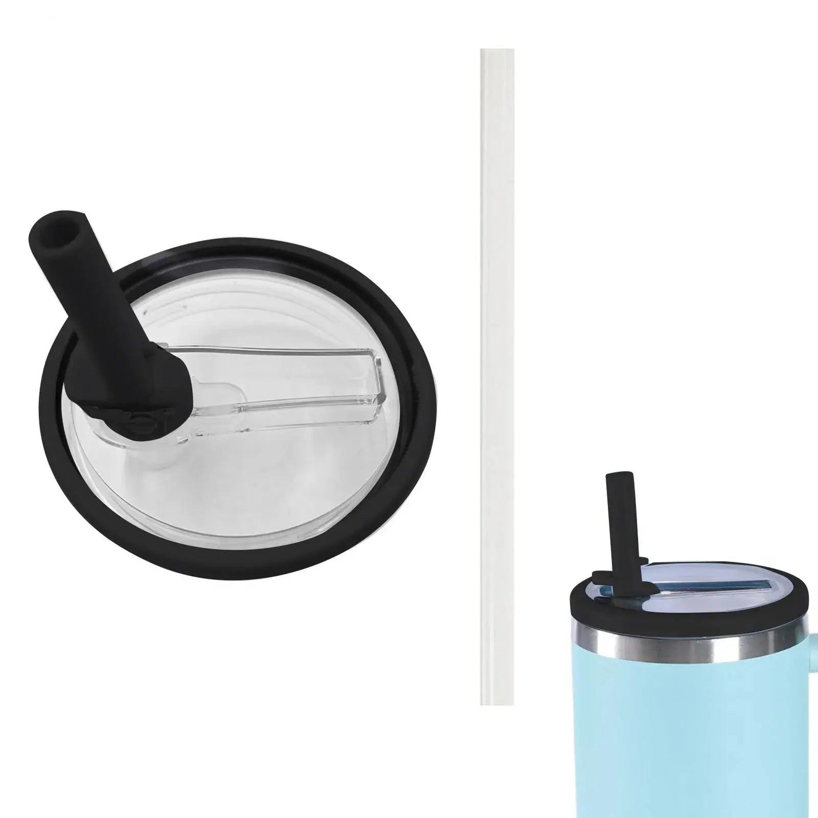Set of 2 Replacement Lids with Straw for Stanley Cup and Hydro Jug 40 oz | Ka-mostore