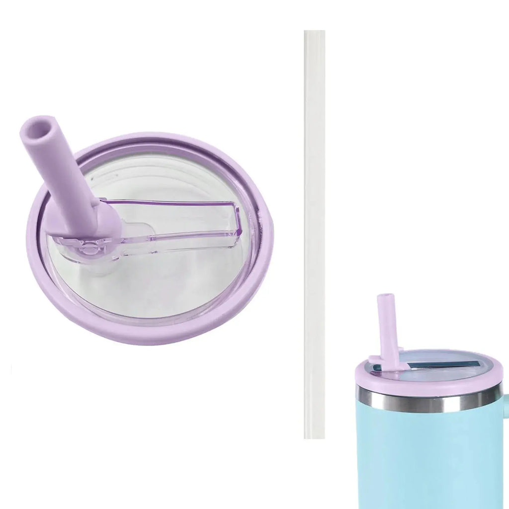 Set of 2 Replacement Lids with Straw for Stanley Cup and Hydro Jug 40 oz | Ka-mostore