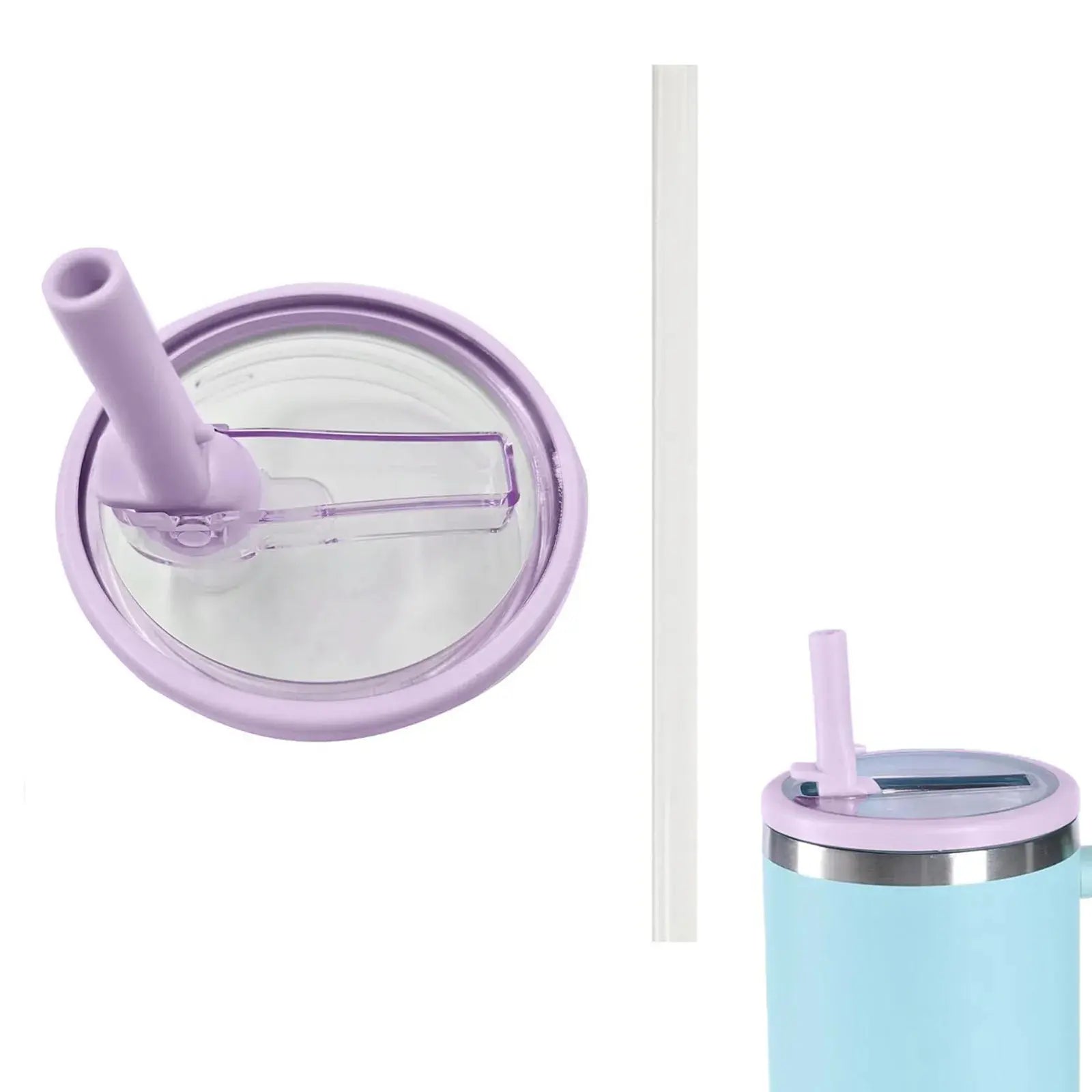 Set of 2 Replacement Lids with Straw for Stanley Cup and Hydro Jug 40 oz | Ka-mostore