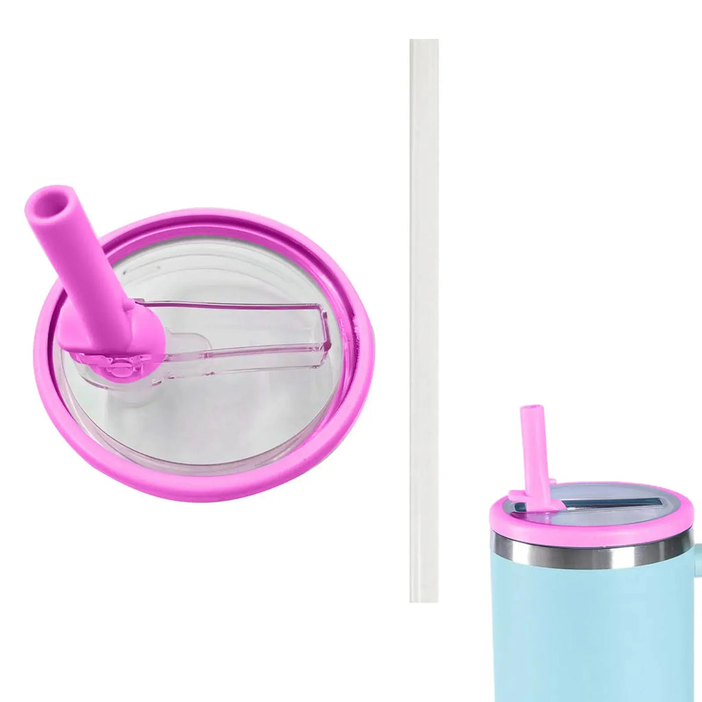 Set of 2 Replacement Lids with Straw for Stanley Cup and Hydro Jug 40 oz | Ka-mostore