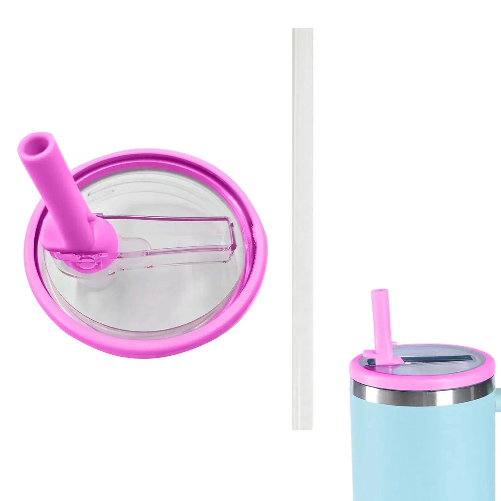 Set of 2 Replacement Lids with Straw for Stanley Cup and Hydro Jug 40 oz | Ka-mostore