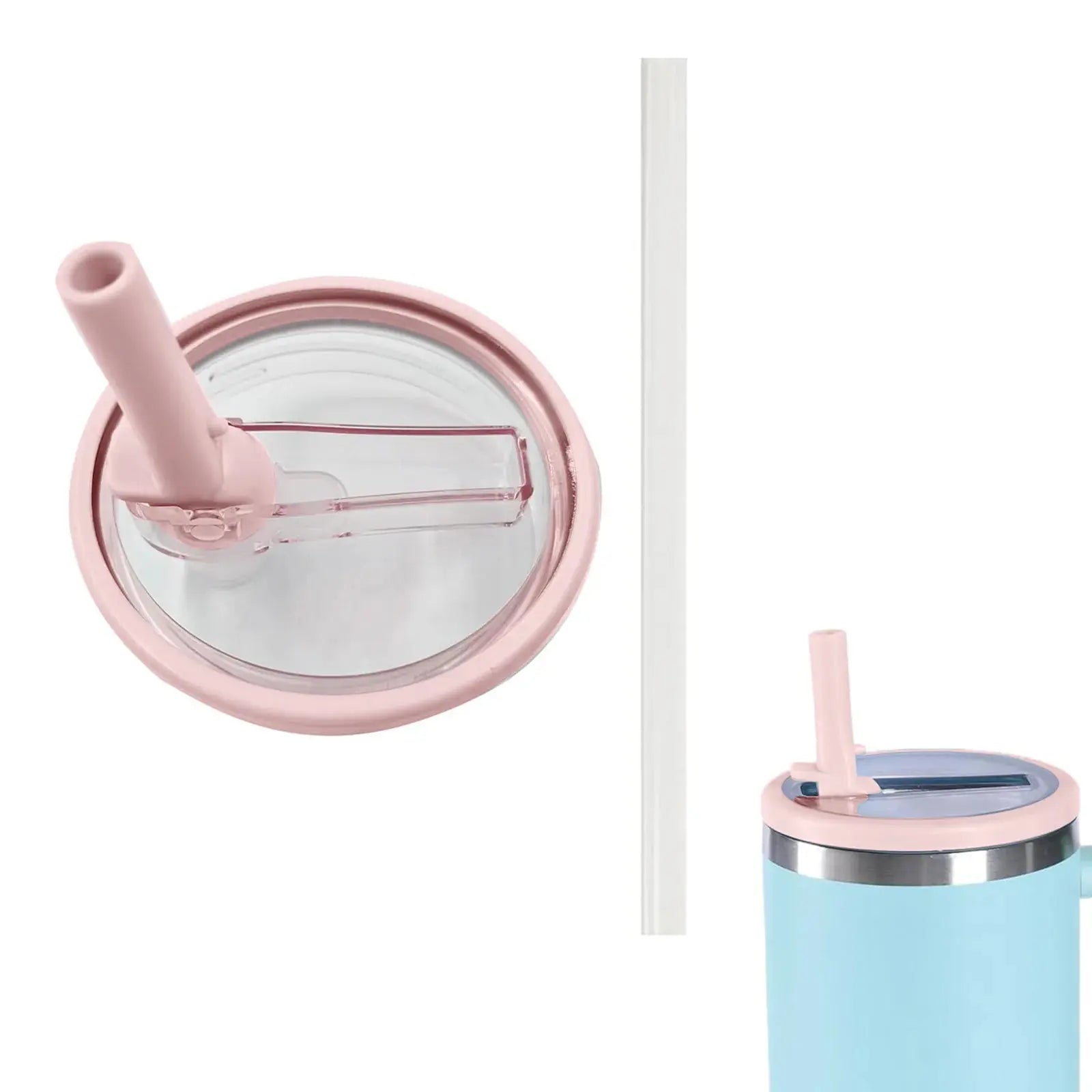 Set of 2 Replacement Lids with Straw for Stanley Cup and Hydro Jug 40 oz | Ka-mostore