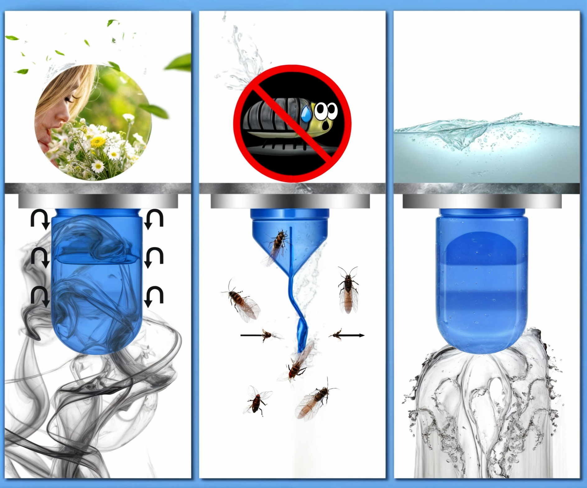 Odor Control Seal for Drains | Ka-mostore