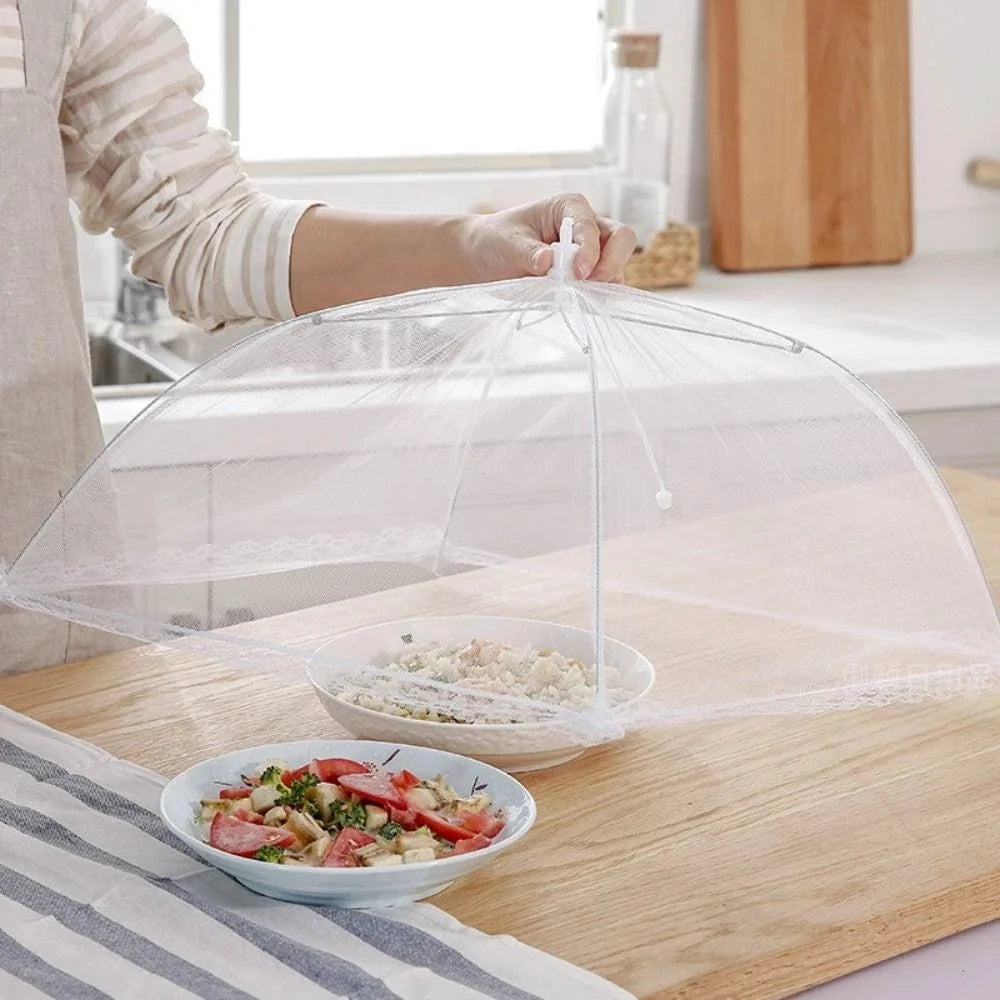 Hopfällbart matskydd - fälls upp och skyddar mat, frukt och drycker från insekter