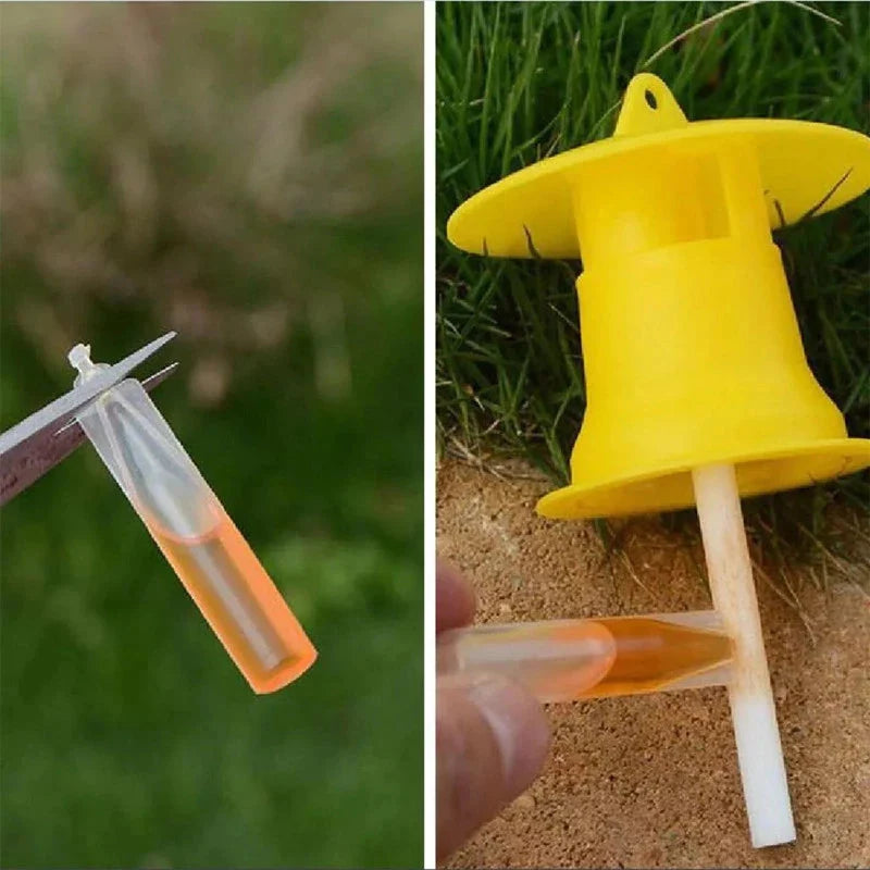 Balení 10 závěsných pastí na mouchy s atraktantem na octomilky, vosy a sršně