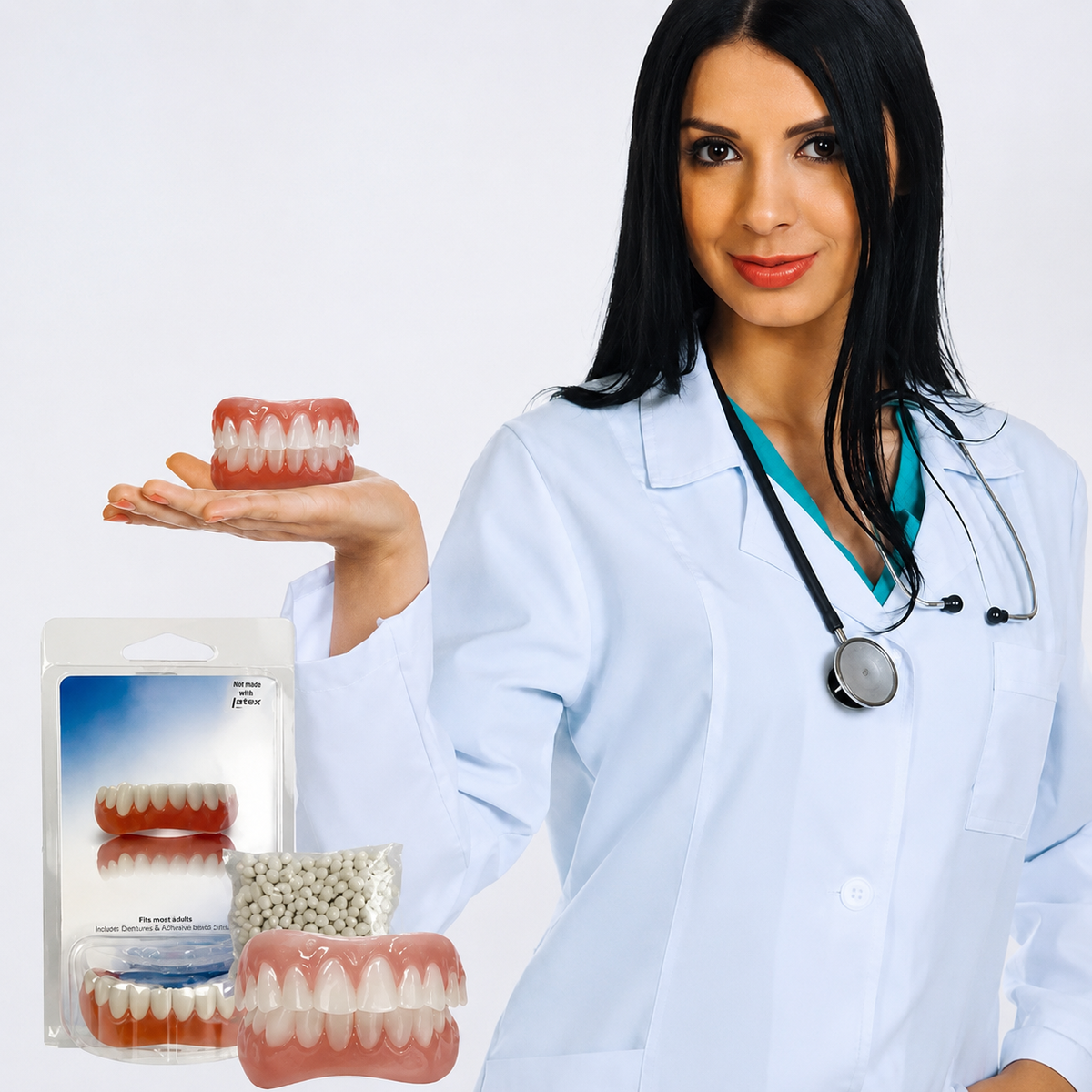 Silicone Dental Prosthetics — Biocompatible Material, Natural Look, Flexible Base