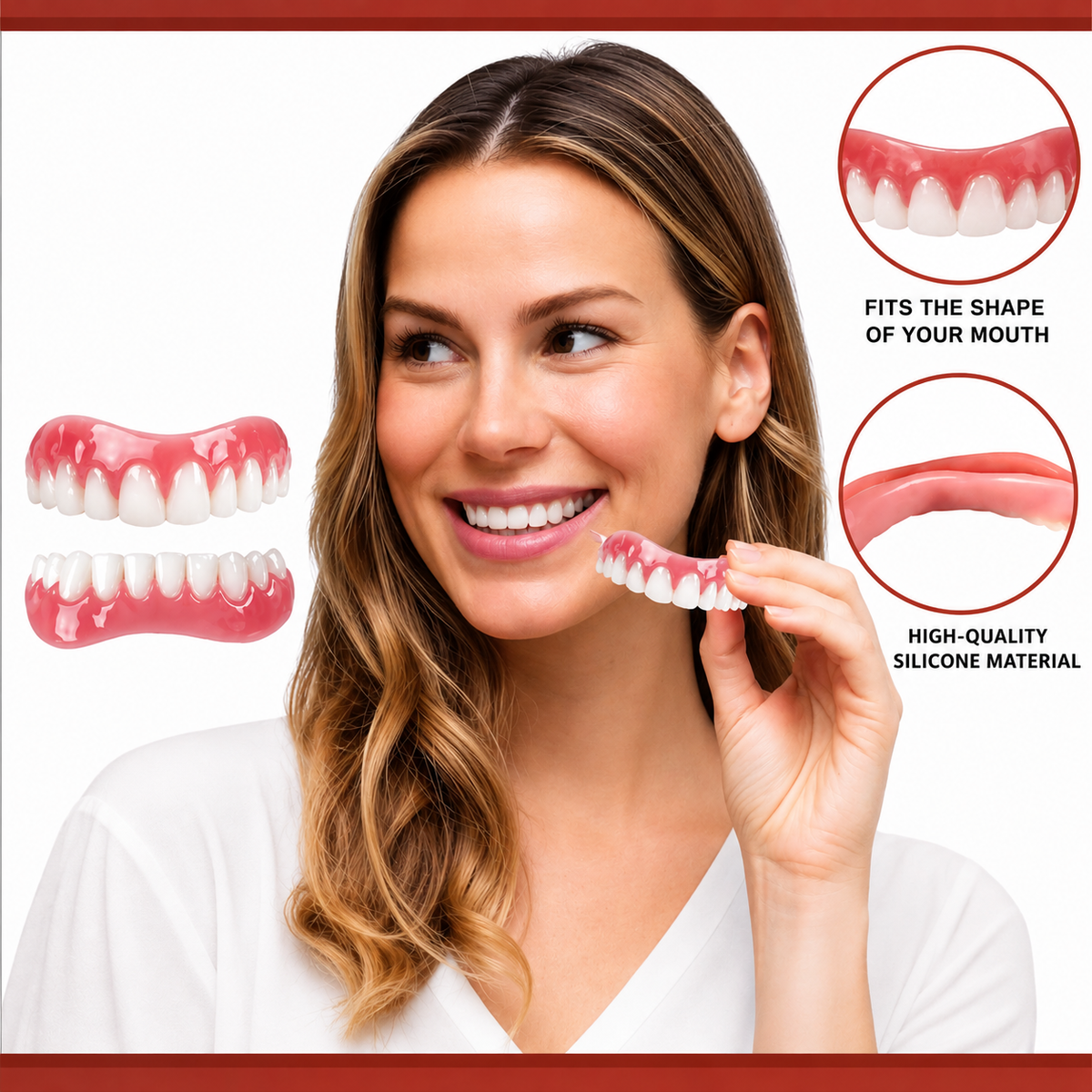 Silicone Dental Prosthetics — Biocompatible Material, Natural Look, Flexible Base