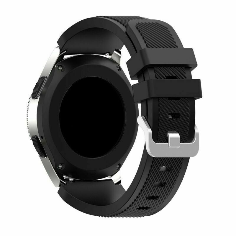 Cinturino di ricambio in silicone nero per Samsung Galaxy Watch 6 Classic da 47 mm