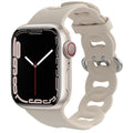 Beige siliconen schakelbandje voor Apple Watch