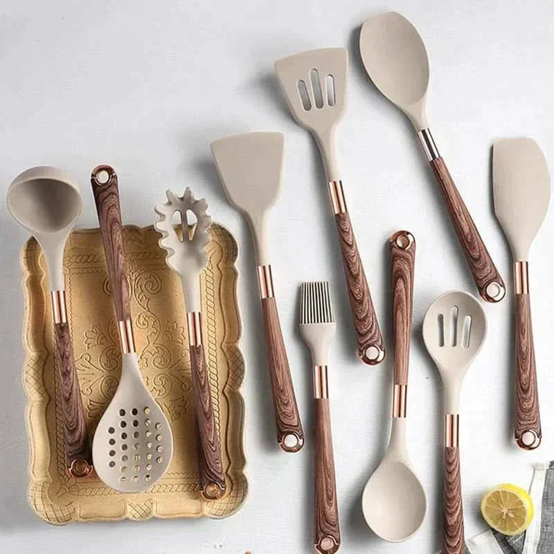10-Piece Silicone Kitchen Utensil Set | Ka-mostore