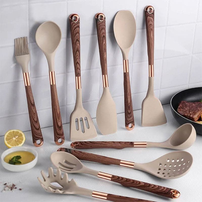 10-Piece Silicone Kitchen Utensil Set | Ka-mostore