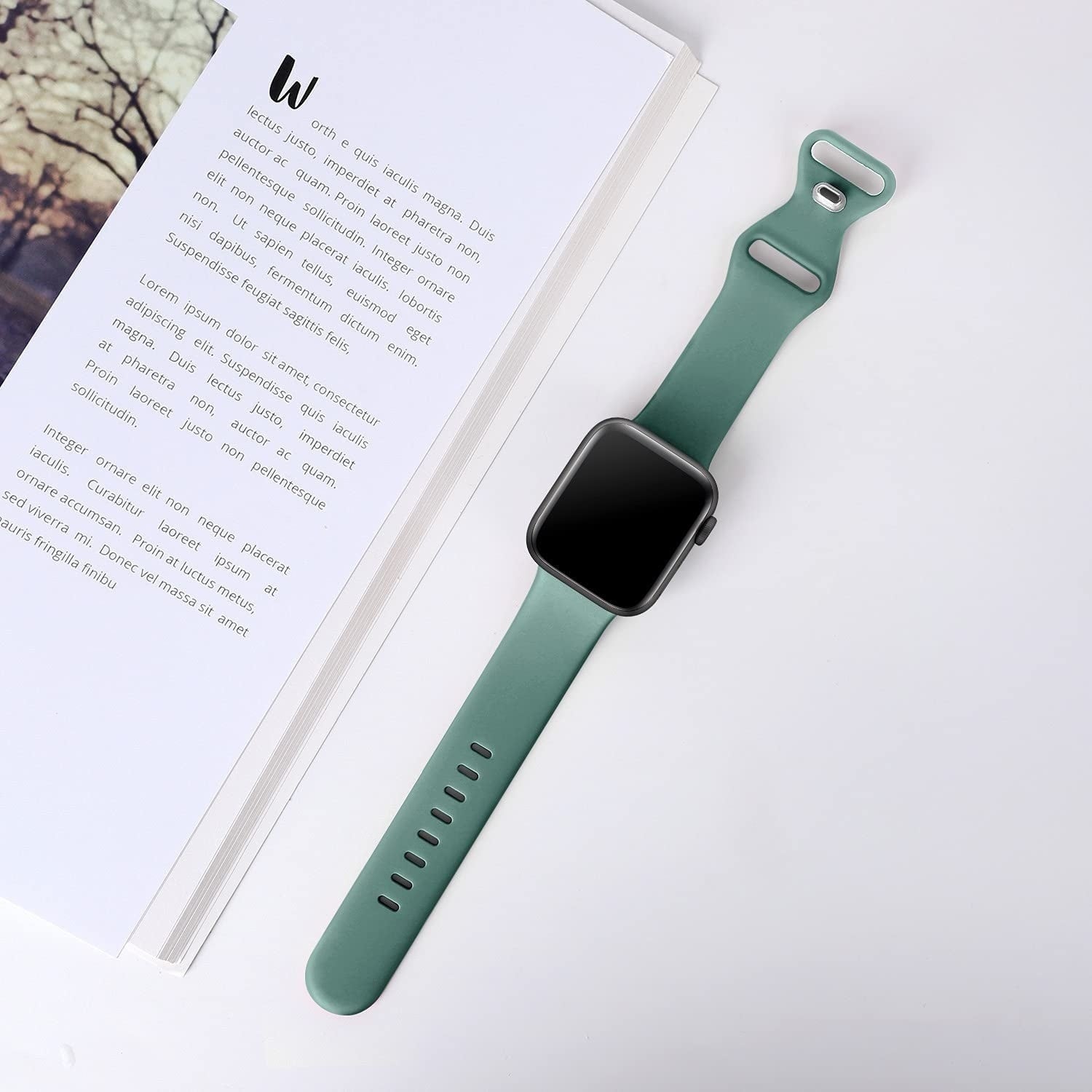 Apple Watch Classic-silikonerem — omslag med kaktusmønster
