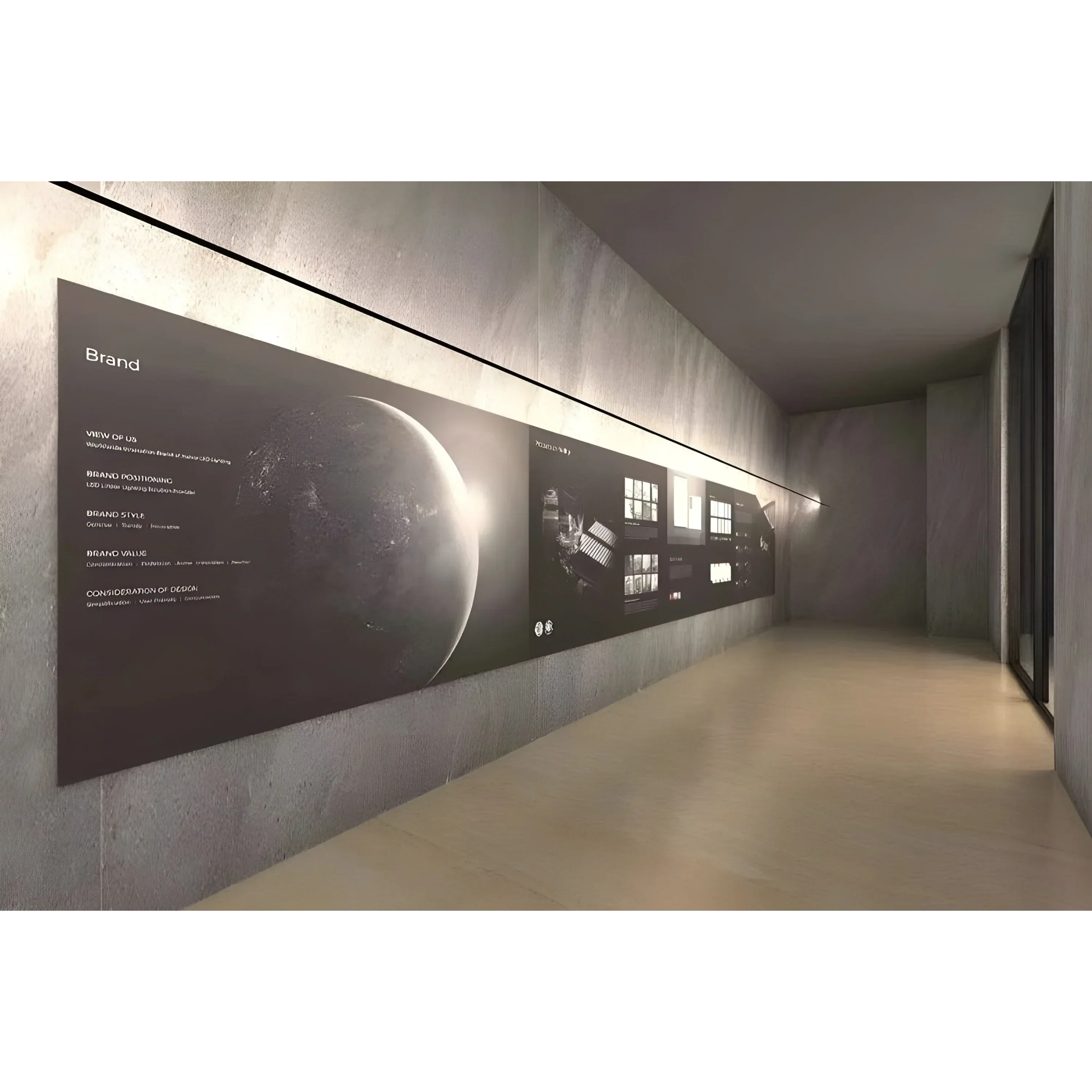 LED Linear Dimmable Wall Lamp Stainless Steel And Acrylic RGB For Home