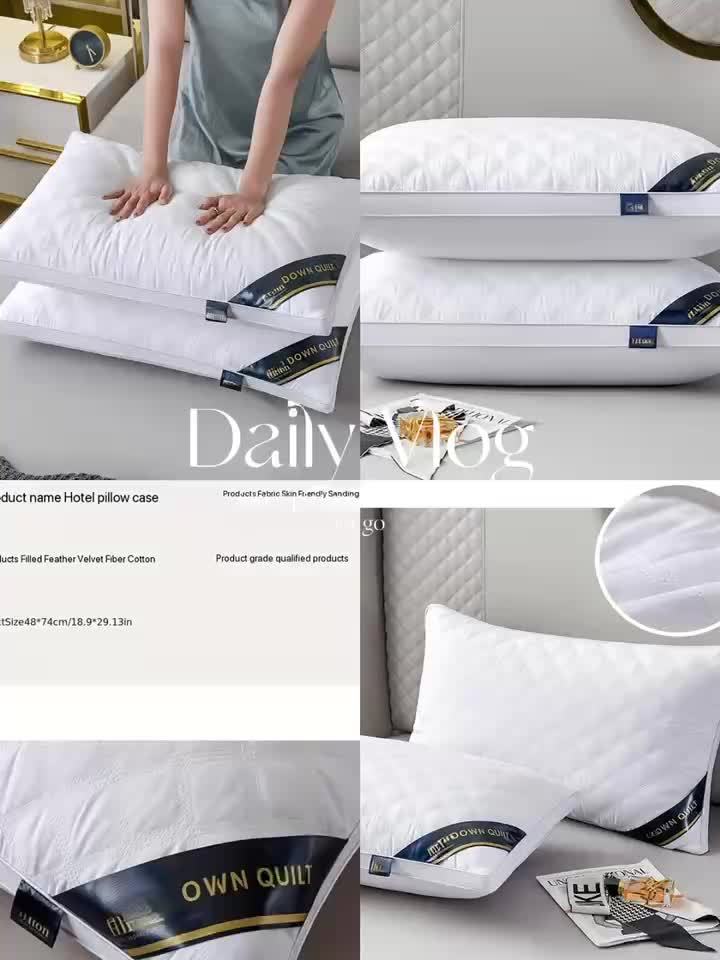 Sleep Comfort Set - 2 Hypoallergenic 3D Pillows for Hotel Quality Sleep | Ka-mostore