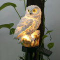 Owl Solar Garden Light 45cm Tall Weatherproof Outdoor Decor