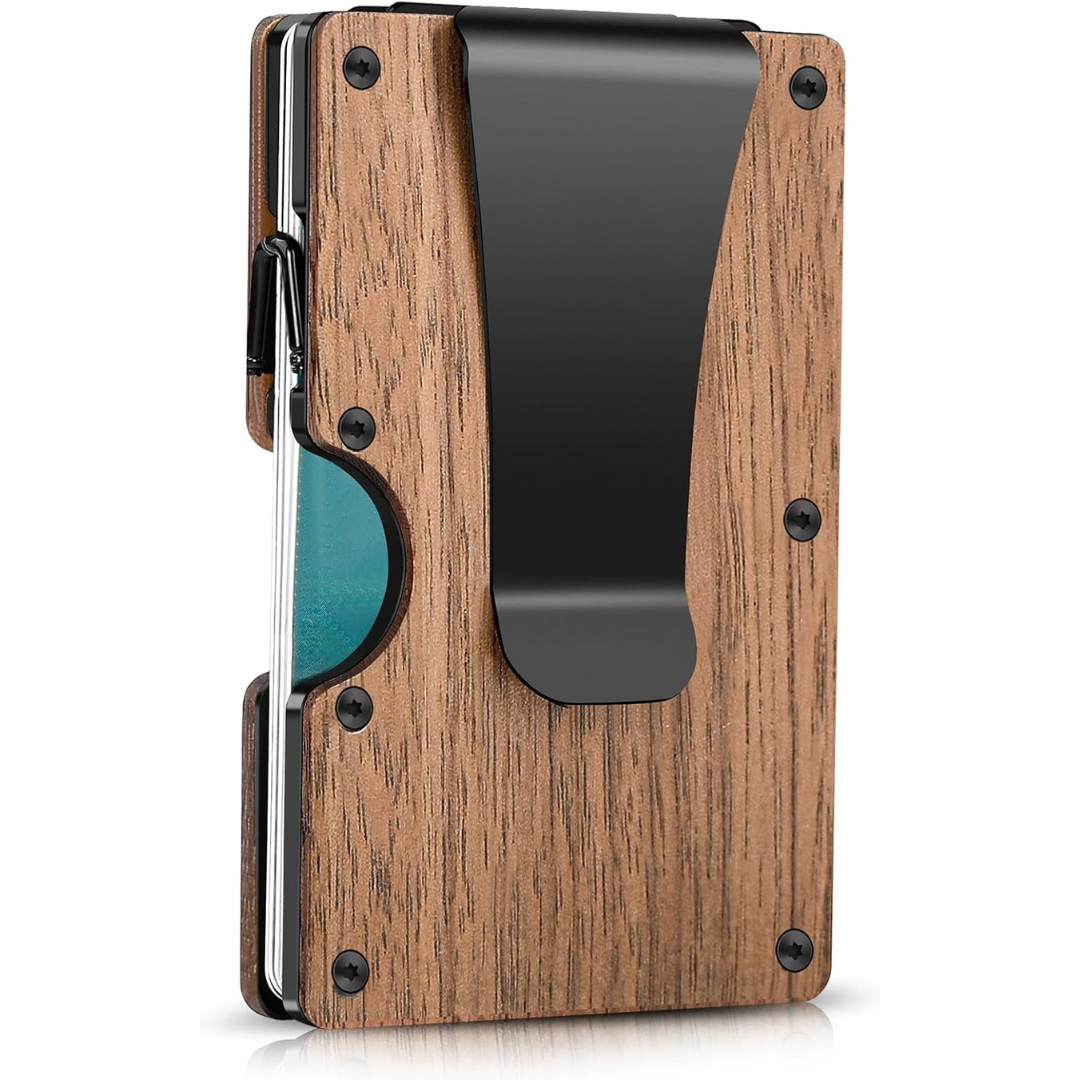 Slim RFID-Blocking Wallet made of Carbon Fibre with Money Clip - CarbonVault | Ka-mostore