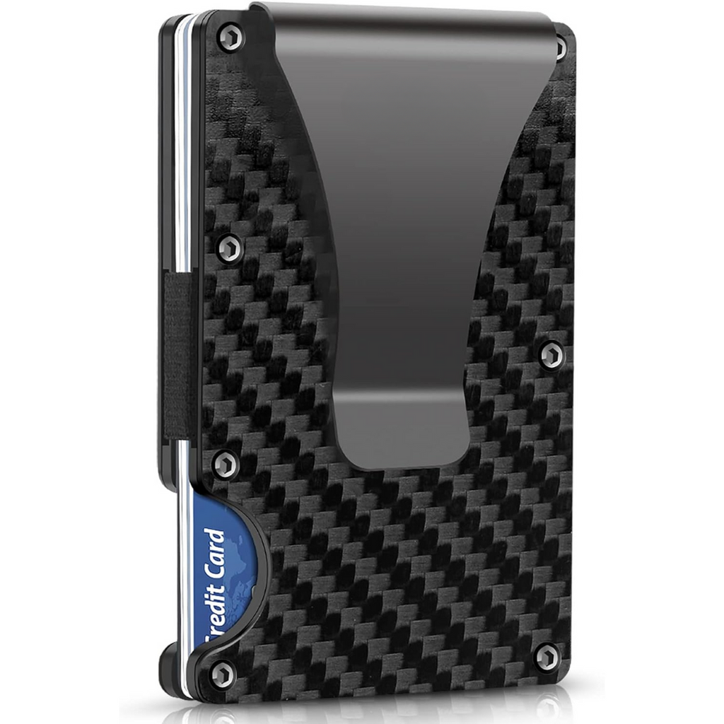 Slim RFID-Blocking Wallet made of Carbon Fibre with Money Clip - CarbonVault | Ka-mostore