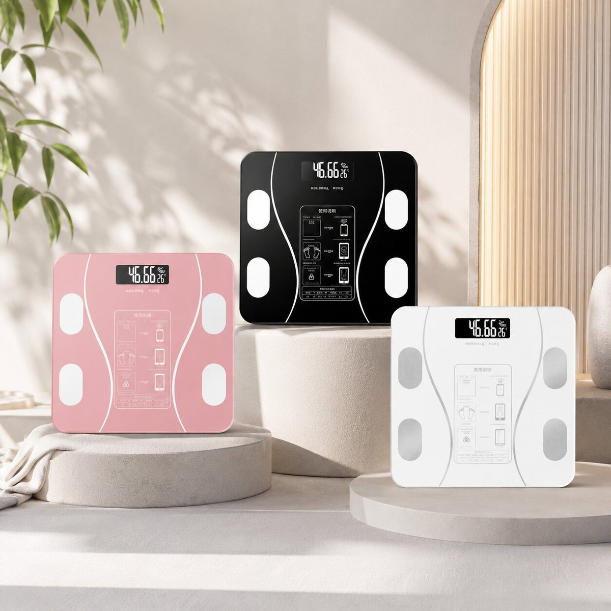 KörperSynode Inteligentna waga Bluetooth do analizy składu ciała — pomiar masy ciała i tkanki tłuszczowej