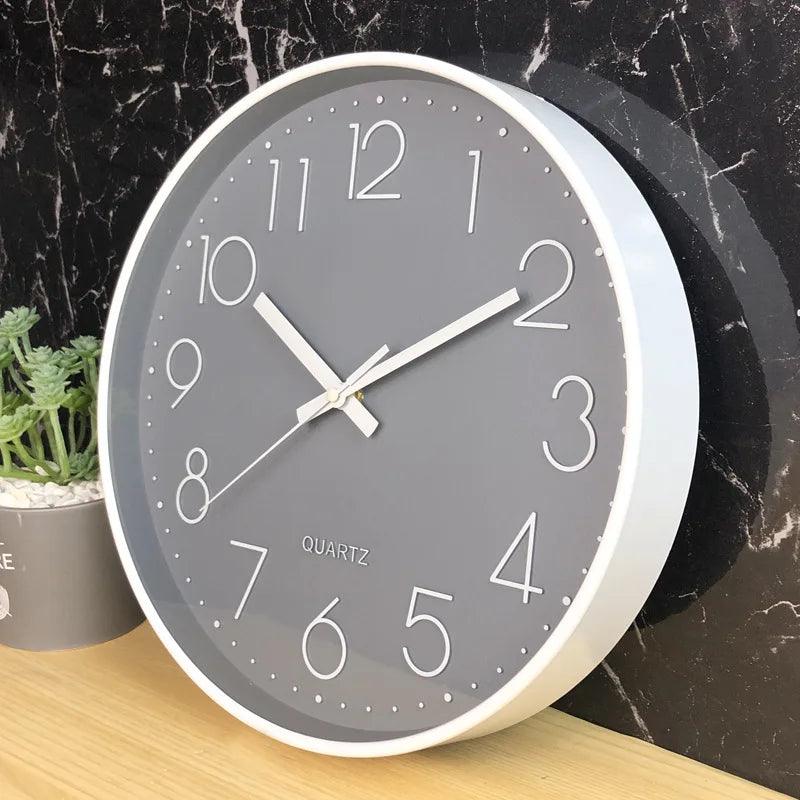 SMOOTHTIME – 12-inch silent, non-ticking wall clock for modern decor | Ka-mostore