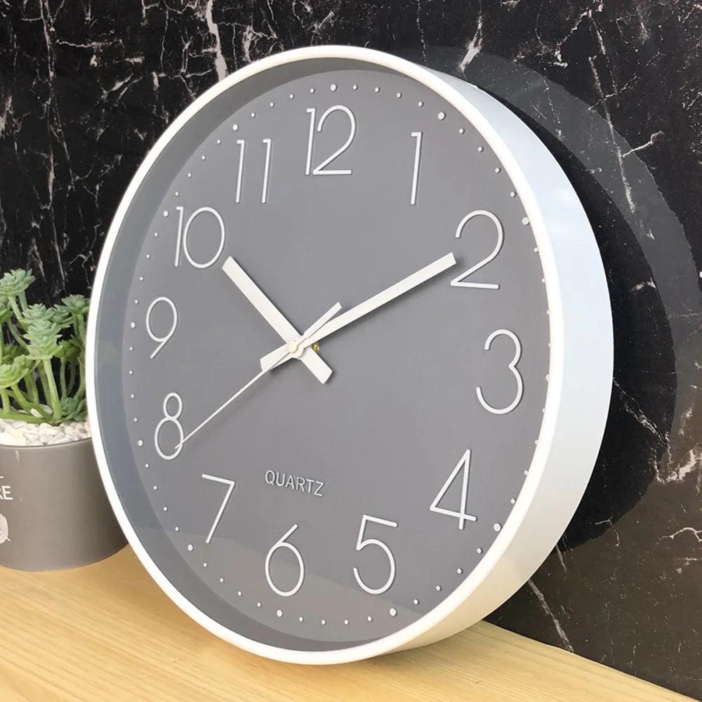 SMOOTHTIME – 12-inch silent, non-ticking wall clock for modern decor | Ka-mostore