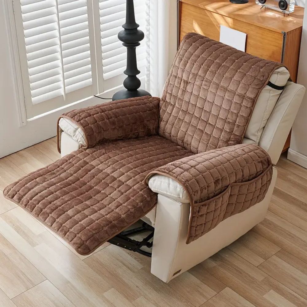 Textured Grid Recliner Protector | Ka-mostore