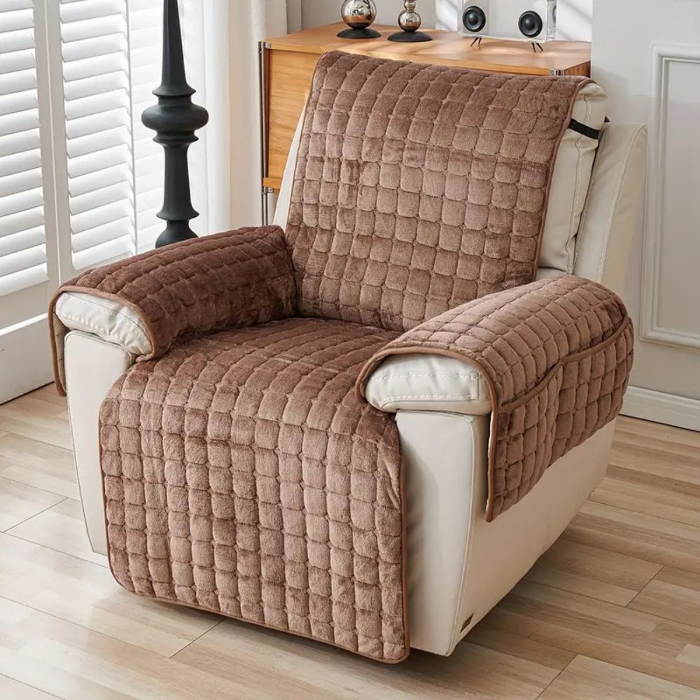 Textured Grid Recliner Protector | Ka-mostore