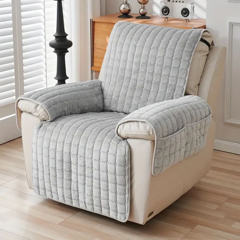 Textured Grid Recliner Protector | Ka-mostore