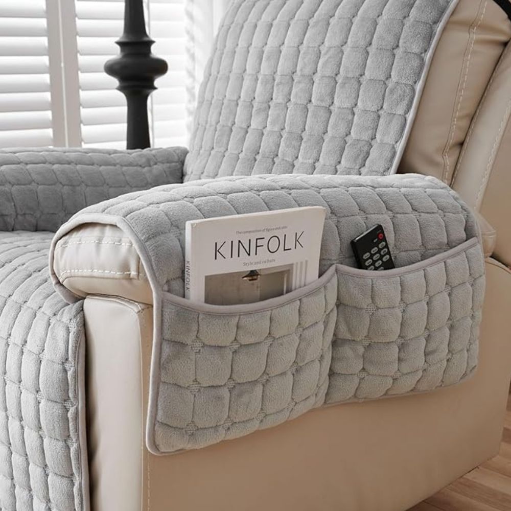 Textured Grid Recliner Protector | Ka-mostore