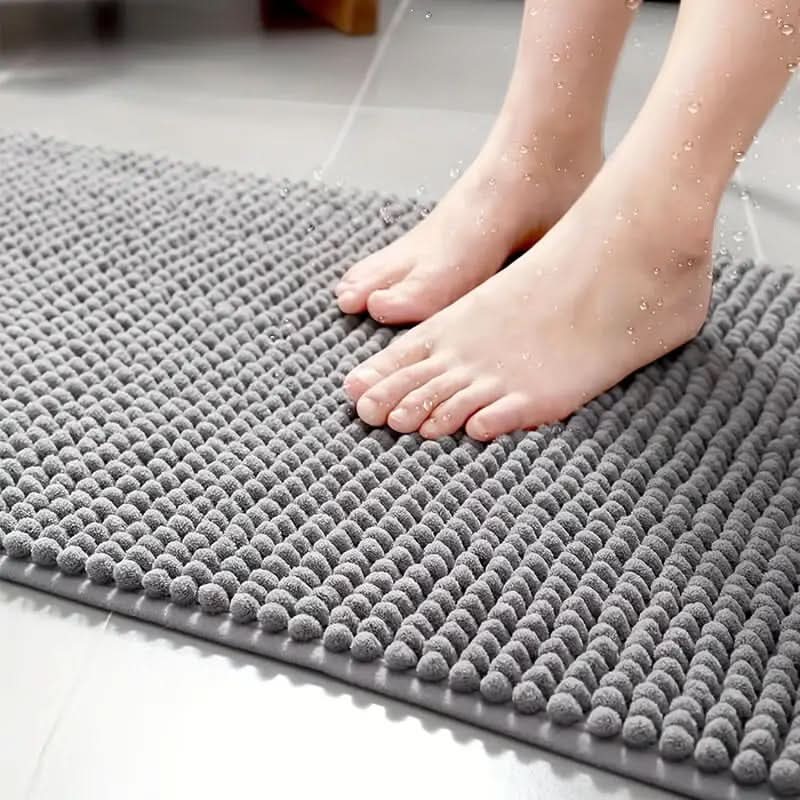 SOFTDRY COMFORT – Chenille Bath Mat with Non-Slip Backing | Ka-mostore
