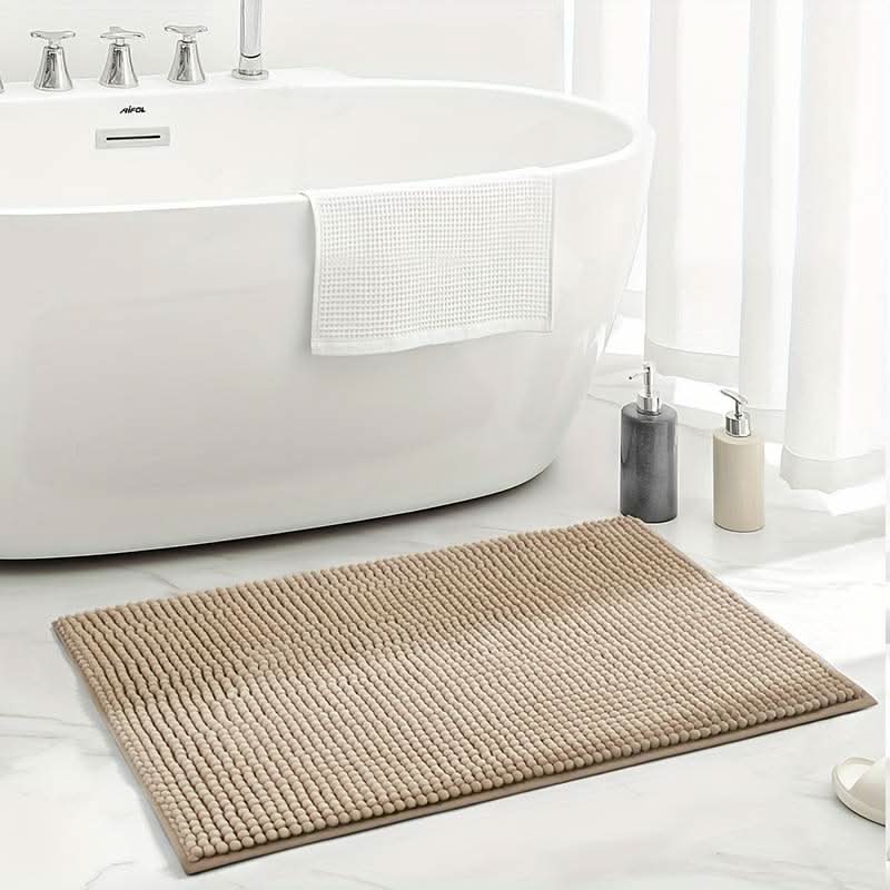 SOFTDRY COMFORT – Chenille Bath Mat with Non-Slip Backing | Ka-mostore