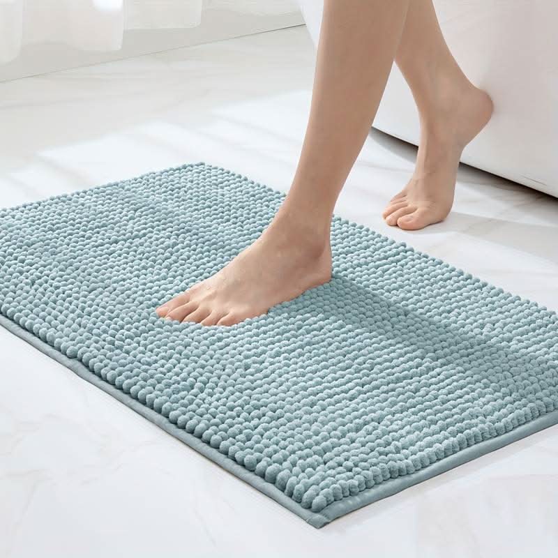 SOFTDRY COMFORT – Chenille Bath Mat with Non-Slip Backing | Ka-mostore