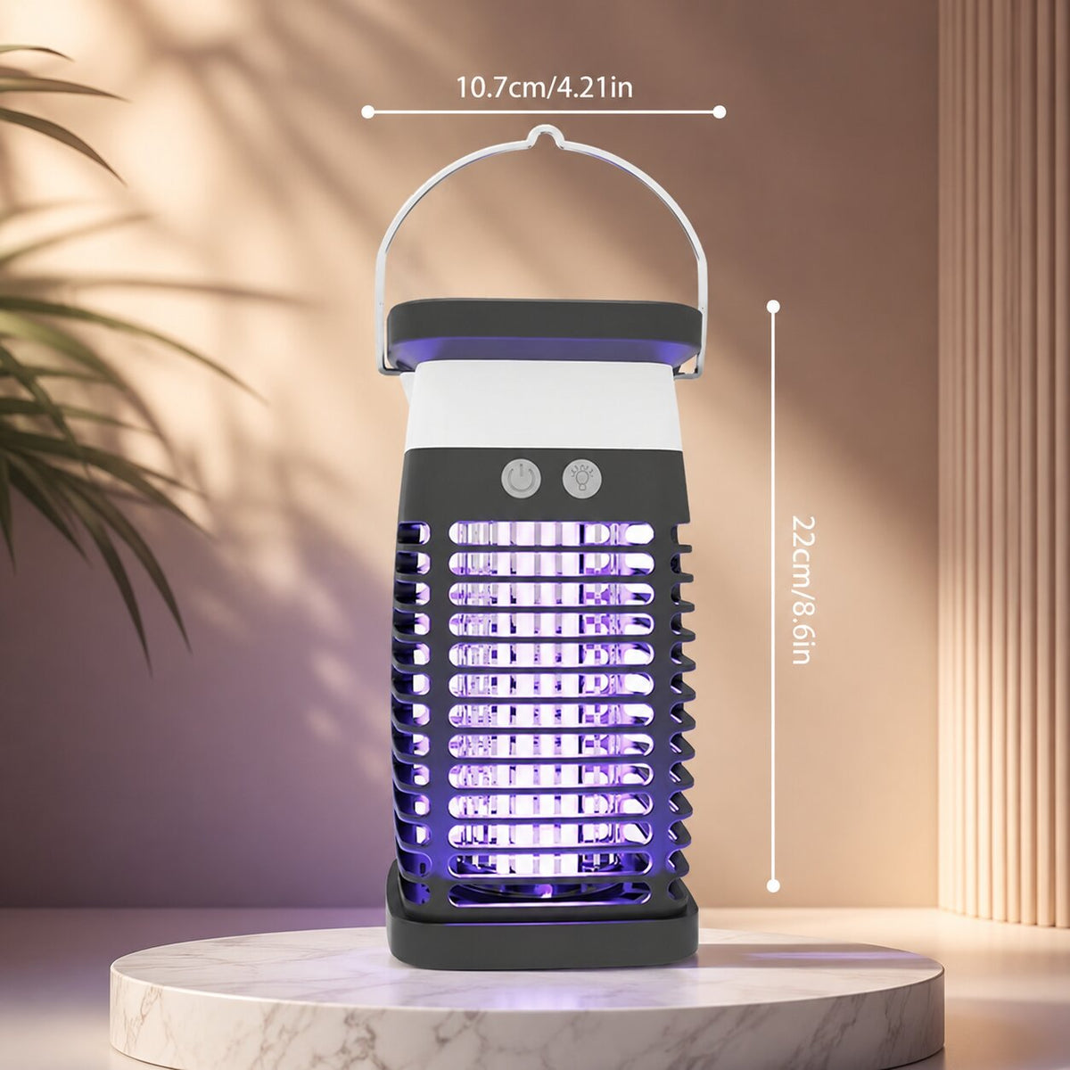 Solární lampa proti komárům Nachtfanal — noční maják a hubič hmyzu
