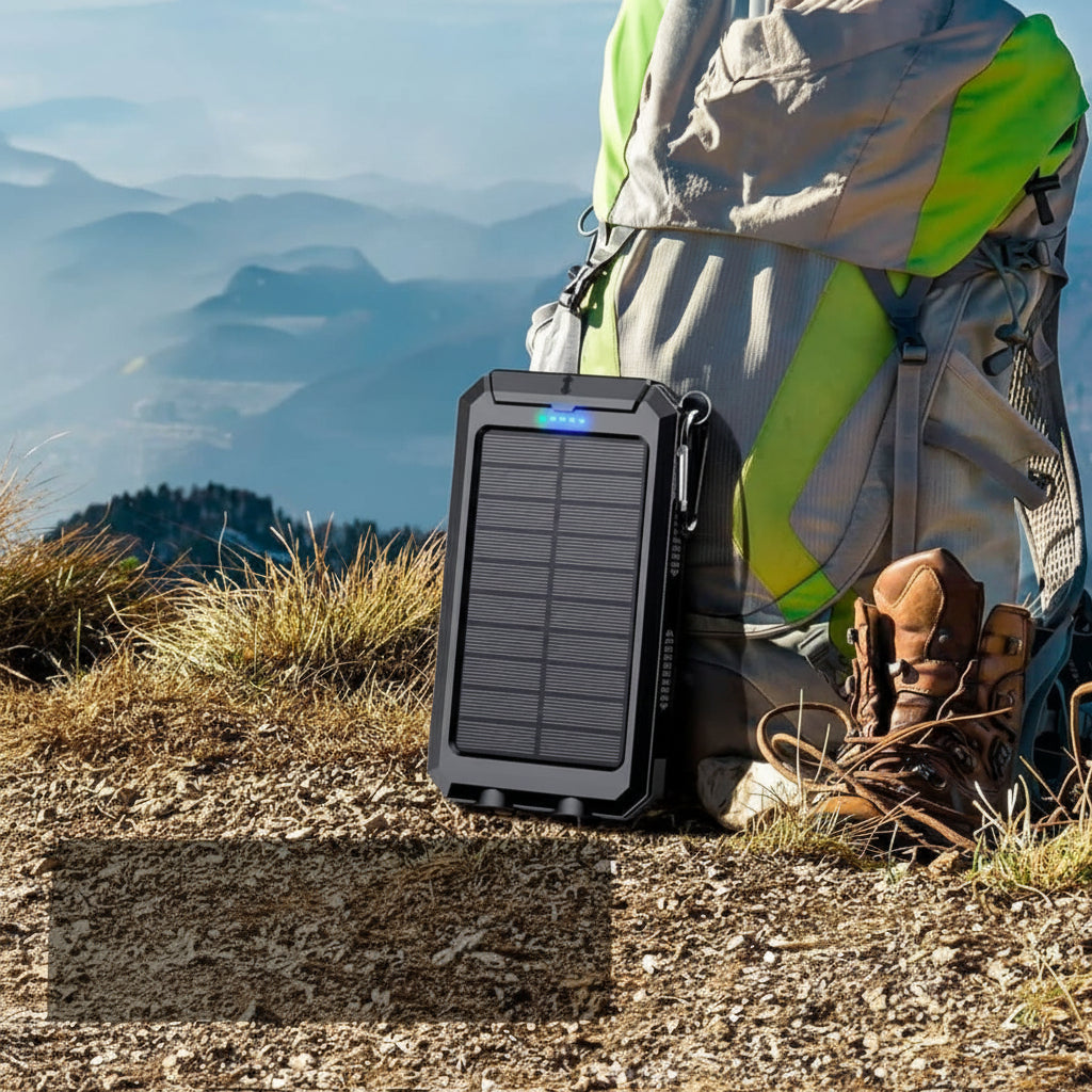 SOLARFORCE Power Bank – Waterproof Solar Power Bank with 20000mAh for Outdoor Adventures | Ka-mostore