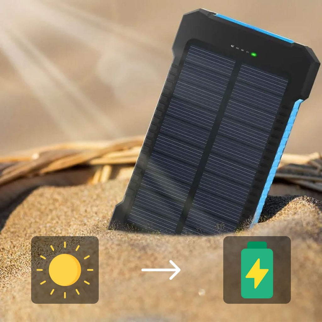 SOLARFORCE Power Bank – Waterproof Solar Power Bank with 20000mAh for Outdoor Adventures | Ka-mostore