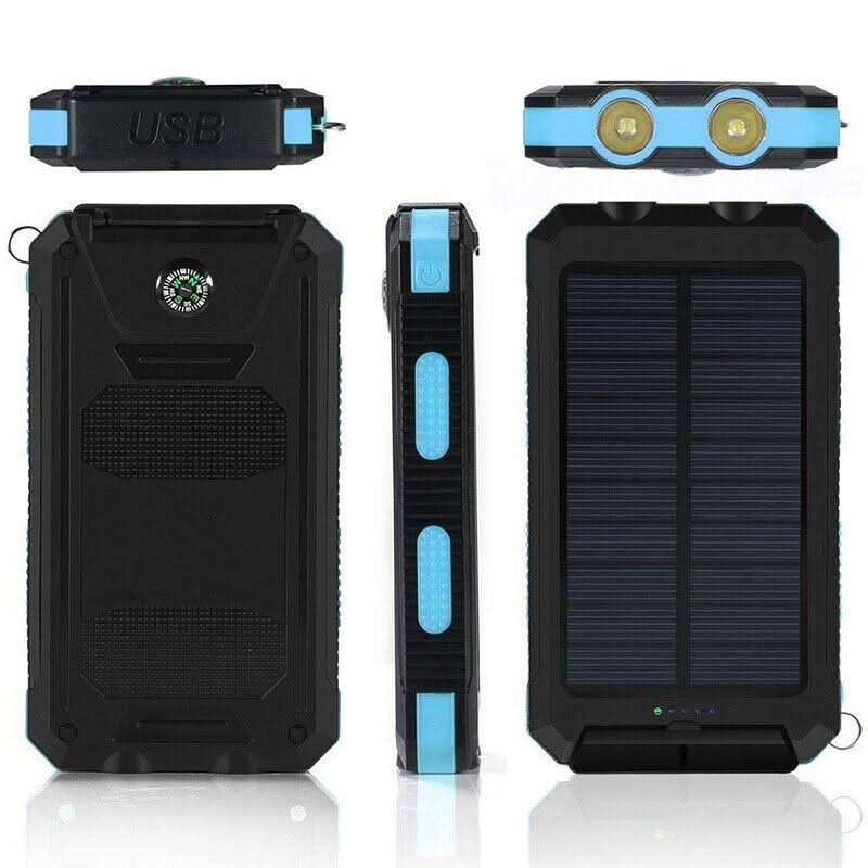 SOLARFORCE Power Bank – Waterproof Solar Power Bank with 20000mAh for Outdoor Adventures | Ka-mostore