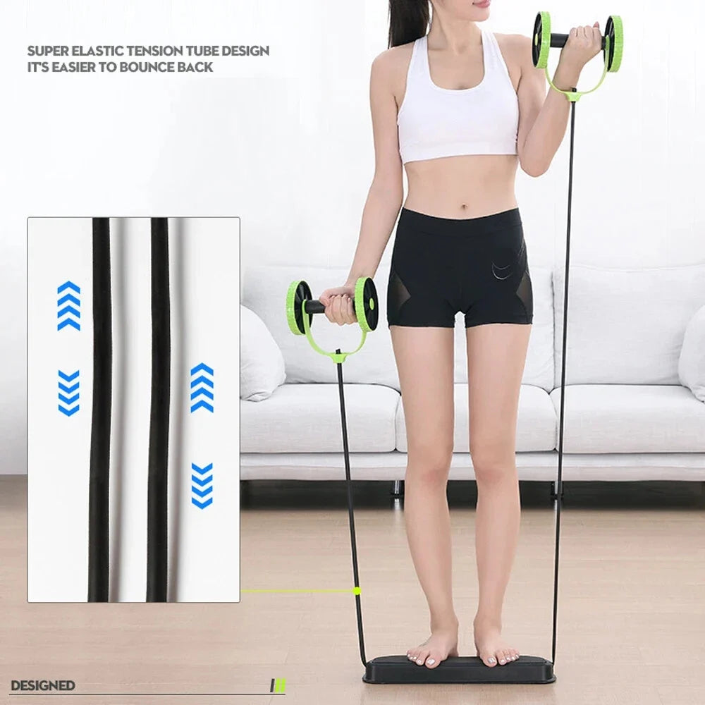 Sprzęt fitness z gumą oporową Fitano — kompaktowe urządzenie do treningu całego ciała