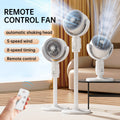 USB Pedestal Fan With Height Adjustment, Remote, Five Speeds, Oscillation, Quiet 36dB