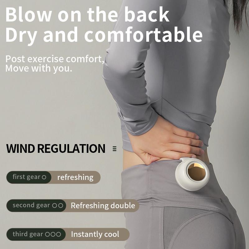 Bezlopatkový klipsový ventilátor - otočná hlava v rozsahu 360°, napájení z baterie