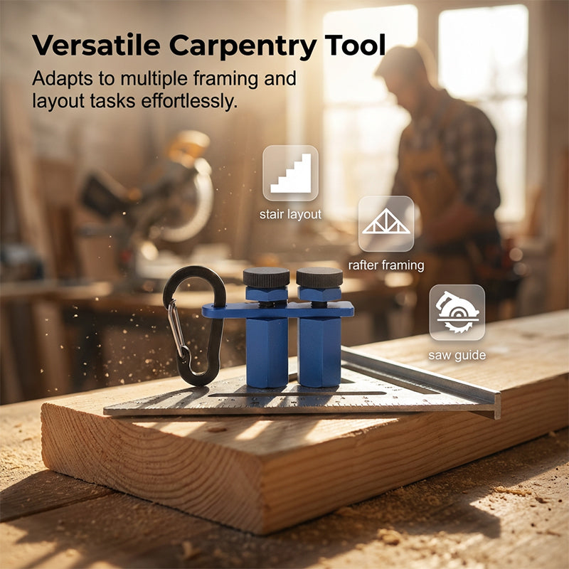 Aluminum Woodworking Marking Square — Precise Angle Measurement Tool