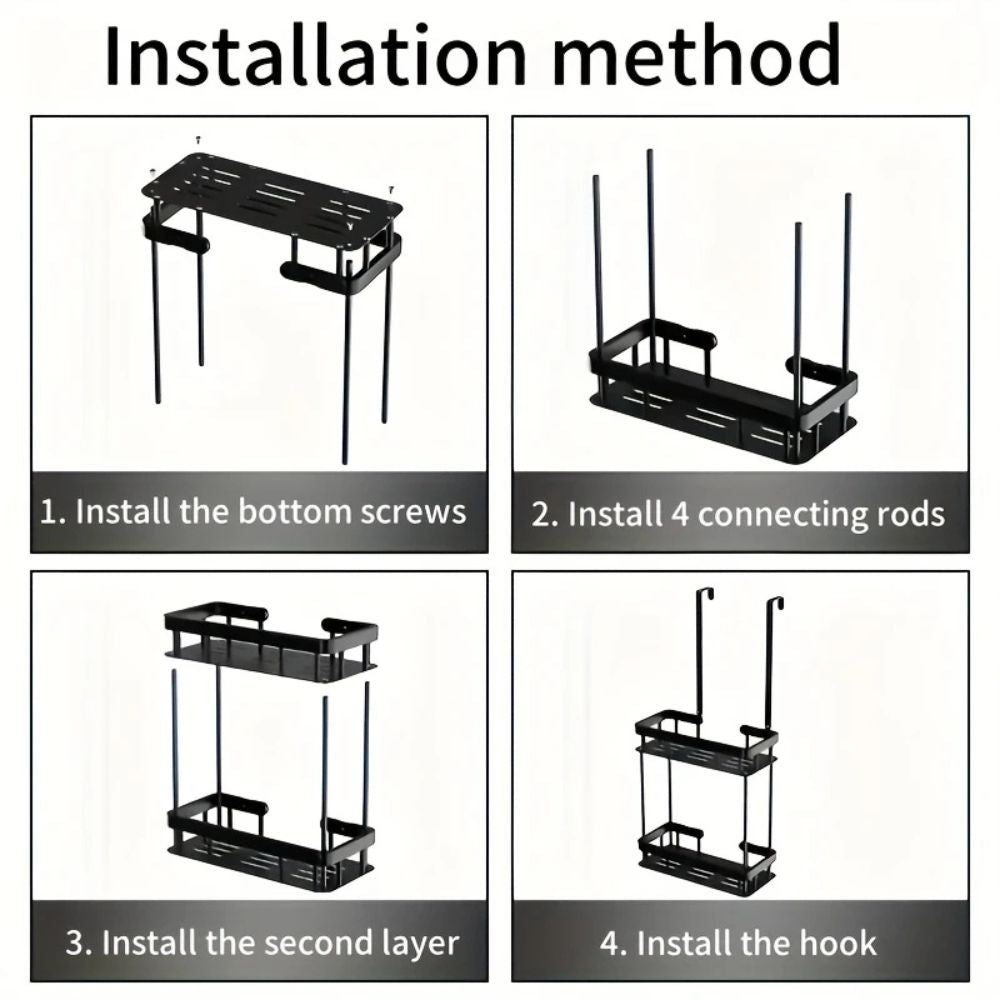 Stainless Steel Bathroom Hanging Caddy Rack | Ka-mostore