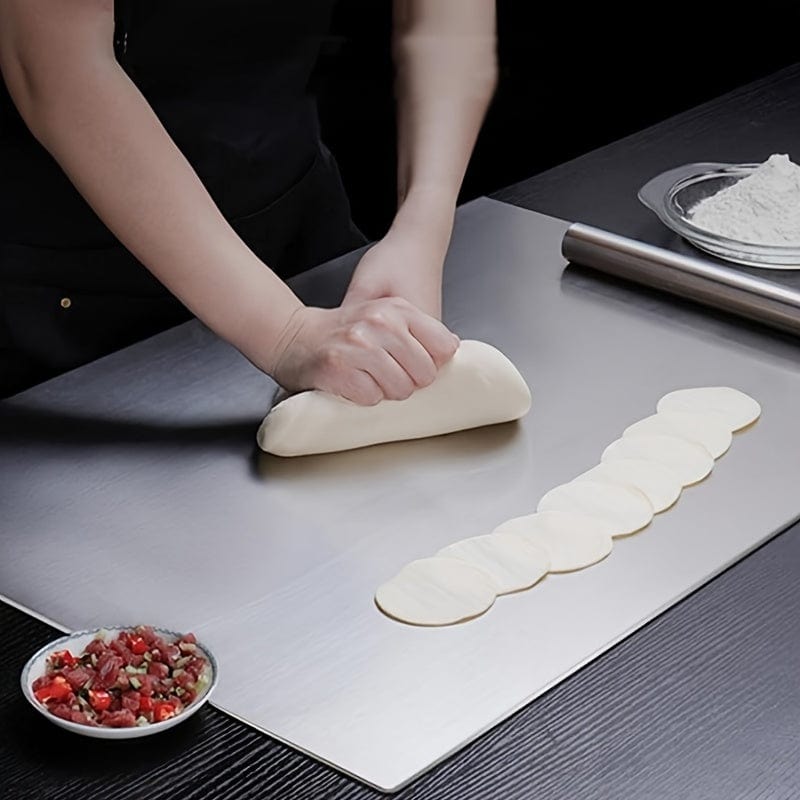 Stainless Steel Cutting Board - Non-Slip with Protective Edge | Ka-mostore