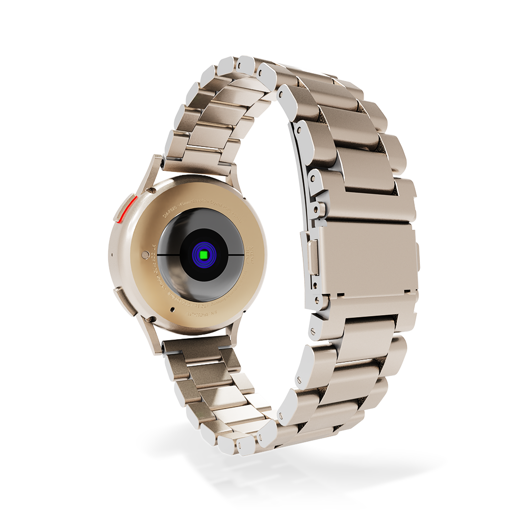 ساعة Samsung Galaxy Watch 6 بسوار فولاذي بلون ستارلايت مقاس 40mm
