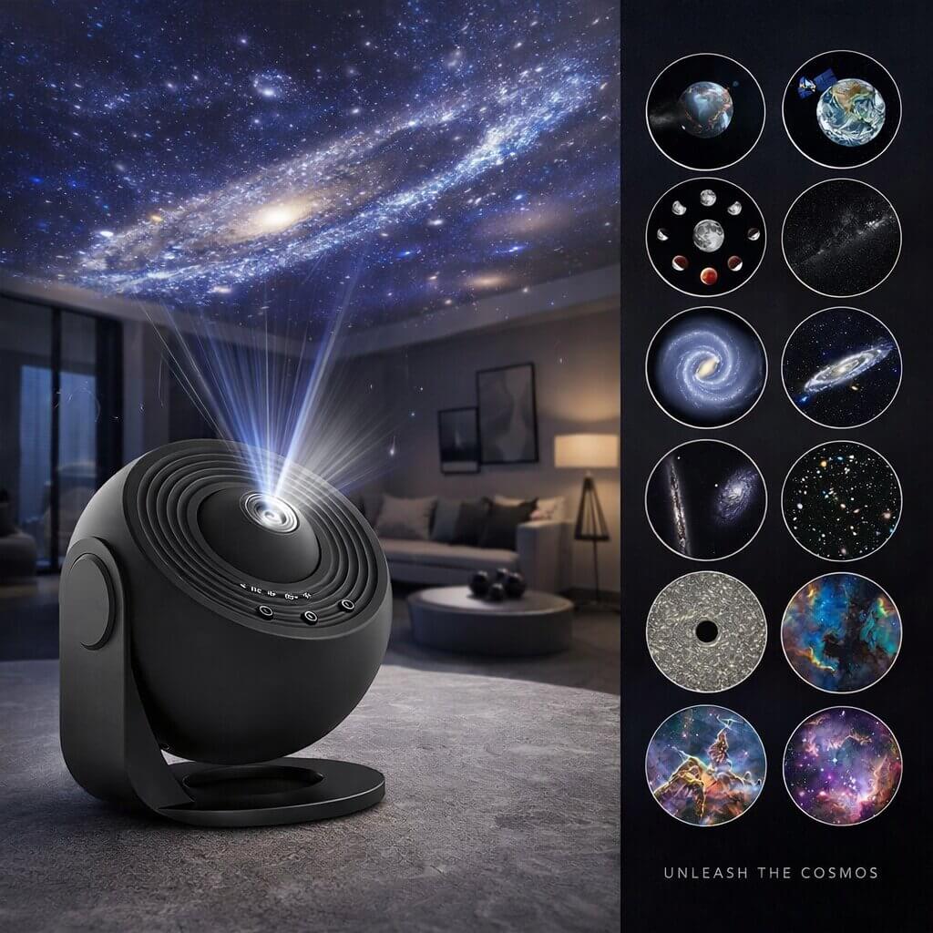 KosmoLicht Starry Sky Projector — 13 HD Universe Projections