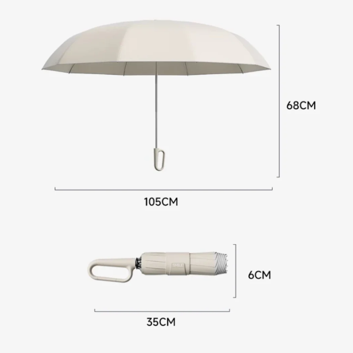 Wind-Resistant Umbrella with Reflective Band | Ka-mostore