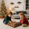 STRATEGIQON – Premium chess set made of wood with classic, foldable walnut wood board | Ka-mostore